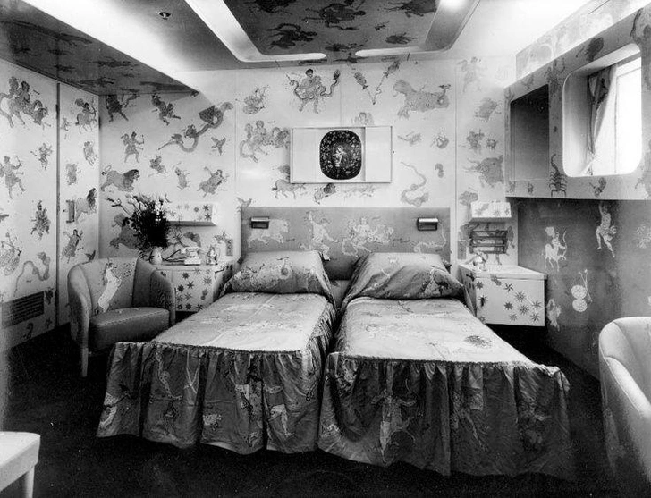 Люкс «Зодиак» на борту лайнера Andrea Doria | Источник: Fornasetti