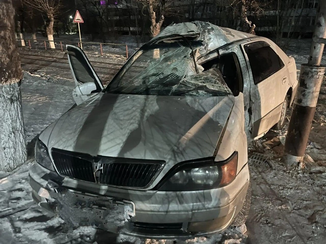 Автомобиль сильно пострадал | Источник: «Госавтоинспекция Забайкалья» / T.me