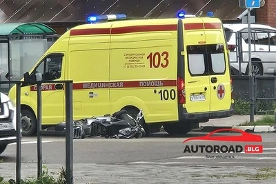 ДТП с мотоциклом без прав в Благовещенске