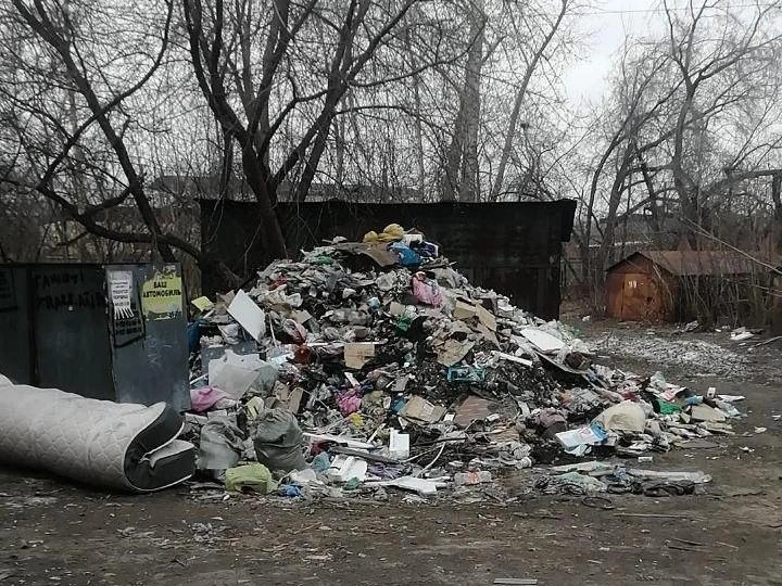 Сколько лет копился этот мусорный курган, не могут сказать даже первомайские старожилы | Источник: читательница НГС Юлия