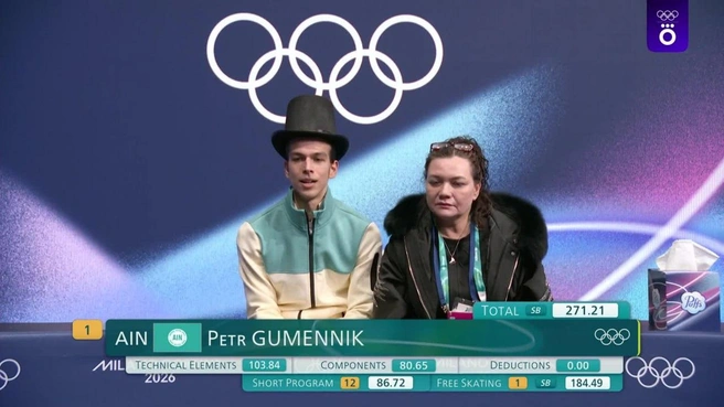 Пётр Гуменник и Вероника Дайнеко | Источник: Скриншот из трансляции Okko