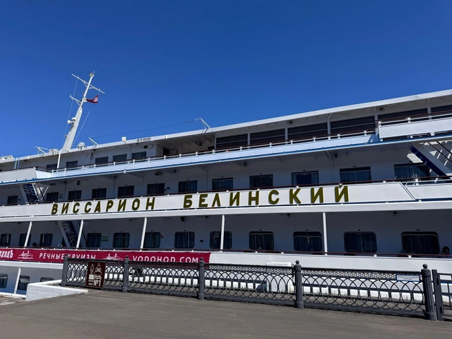 Теплоход «Виссарион Белинский», выбранный Татьяной для круиза | Источник: Татьяна Селезнева / Vk.com