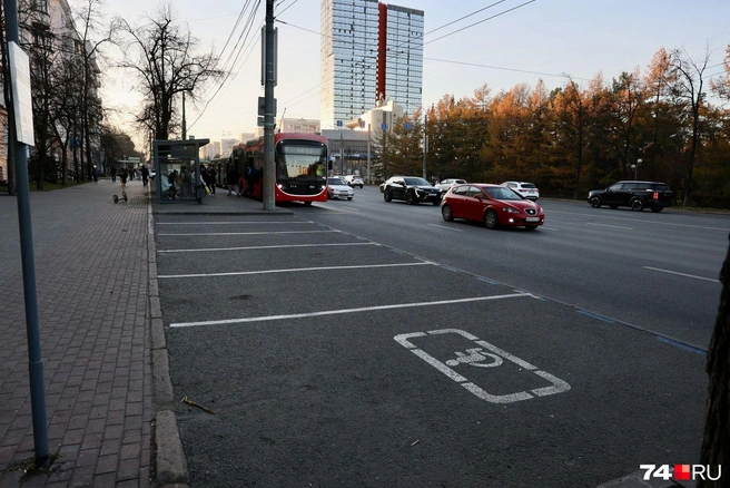 Инвалиды могут парковаться на своих местах бесплатно, но для этого нужна предварительная регистрация в системе | Источник: Михаил Шилкин