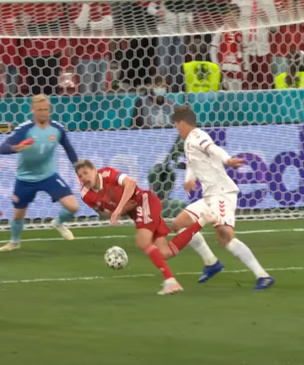 В Сети появилось видео лучших моментов матча Россия — Дания
