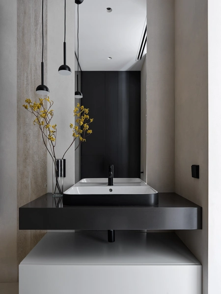 Санузел — разные сценарии освещения. Раковина, Duravit. Смесители, Noken. | Источник: Сергей Красюк