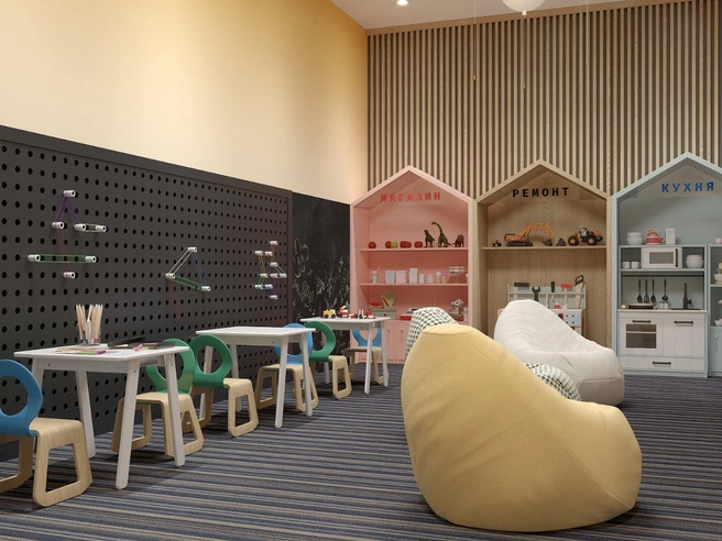 В заведении также обустроят детскую комнату | Источник: девелоперская компания «Первостроитель»
