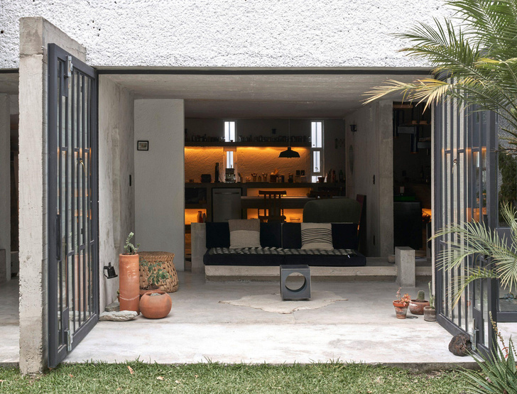 Бетонный дом архитектора Людвига Годфруа в Мексике