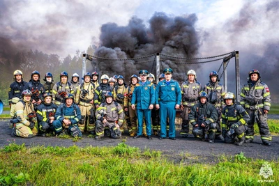 Огнеборцы Карелии тренировались на огневой полосе