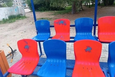 В Белогорье вандалы испортили новую спортивную площадку
