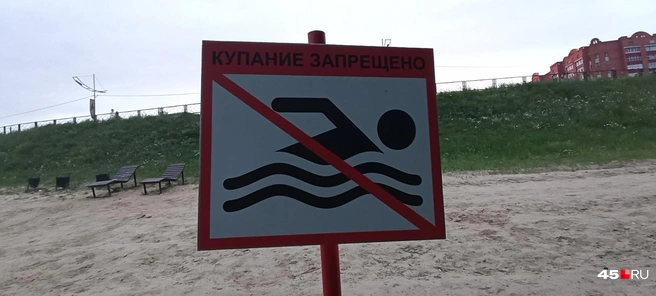 Купание под запретом | Источник: Анна Сарапульцева / 45.RU