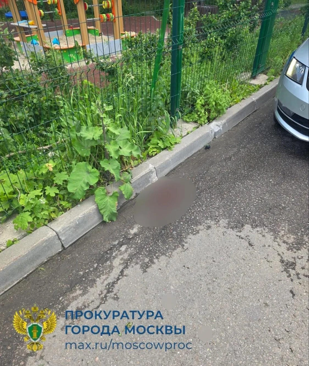 Место аварии на Гостиничной улице | Источник: ПРОКУРАТУРА МОСКВЫ / МАХ