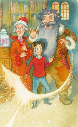 В шарфе Гриффиндора и круглых очках: сколько сейчас стоит первая иллюстрация к «Гарри Поттеру»?