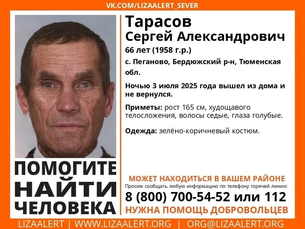 Источник: Поисковый отряд «ЛизаАлерт» Тюменской области / Vk.com