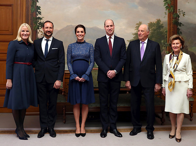 Фото №9 - Кейт Миддлтон и принц Уильям в Норвегии: день первый
