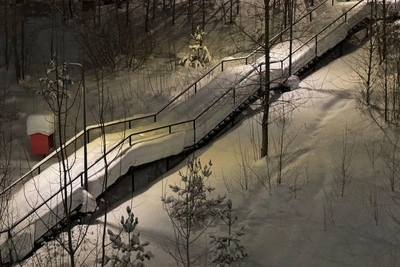 Perm's Closed Eco-Trail Buried Under Record Snow