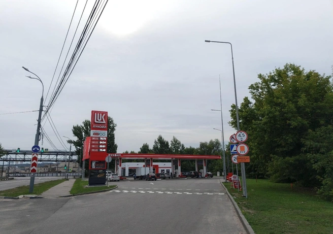 АЗС на Монастырке | Источник: Кристина Калинина / NN.RU