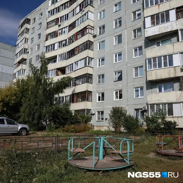 Цветные карусели — единственный способ избежать серых будней в многоэтажке | Источник: Евгений Софийчук / NGS55.RU