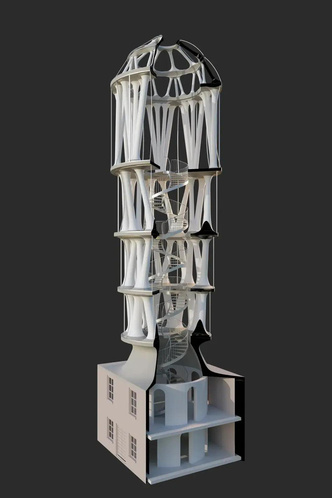 Как выглядит самая высокая башня в мире, напечатанная на 3D-принтере