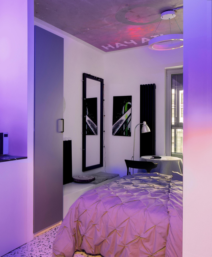 Смарт-студия 19,5 м² в Санкт-Петербурге — с откидной кроватью и RGB-подсветкой