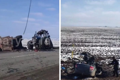 Четыре человека погибли в ДТП с «Ладей» и трактором в Татарстане