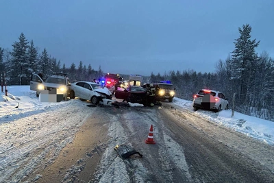 Четверное ДТП под Мурманском, есть пострадавшие