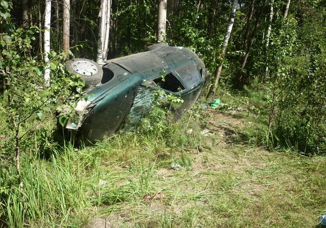 Под Клепиками опрокинулся ВАЗ-2112, водитель погиб | ya62.ru