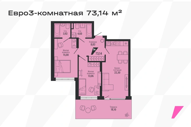В «Темпе» остались последние квартиры с террасами и мастер-спальнями | Источник: «Практика»