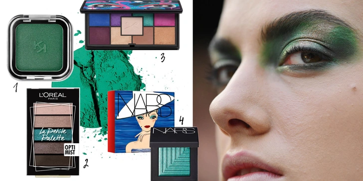 1. Тени SMART COLOUR, № 27, Kiko Milano;2. Палетка теней для век LA PETITE PALETTE, № 3, L'Oréal Paris;3. ПАЛЕТКА ТЕНЕЙ ДЛЯ ВЕК PRETTY, FUN AND FEARLESS, The Fun Pallete, CIATE LONDON;4. Тени для век, Nars  | Источник: Архивы пресс-служб