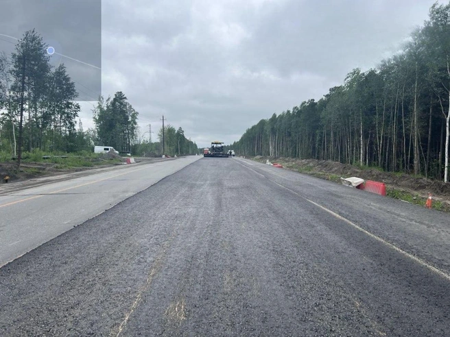 Объект готов почти наполовину | Источник: Управление автодорог Югры / T.me
