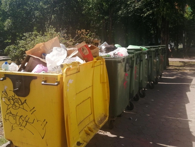 В Ростове перебои с вывозом мусора случились из-за урагана и атак БПЛА | Источник: Евгений Вдовин / 161.RU