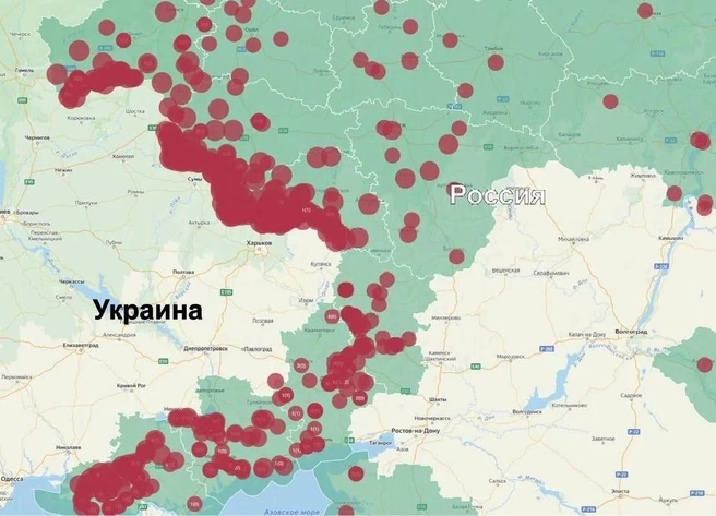 Родион Мирошник / max.ru | Источник: Карта обстрелов регионов России за неделю с 21 по 27 сентября