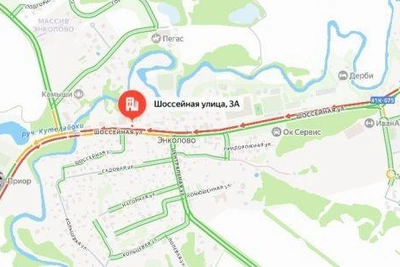 Навоз засыпал BMW в Энколово