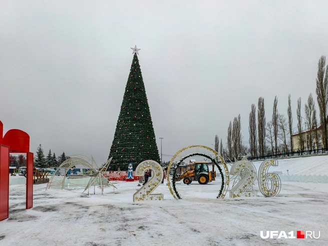 Елку в районе телецентра далеко видно | Источник: Булат Салихов / UFA1.RU