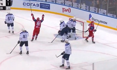Ай да шайба! Хоккеист российского клуба забил с острого угла (видео)