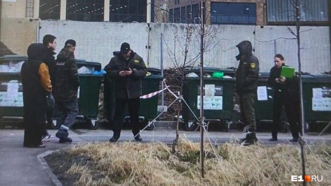 Мужчина рылся в мусорных баках и агрессивно отреагировал на замечание | Источник: читатель E1.RU