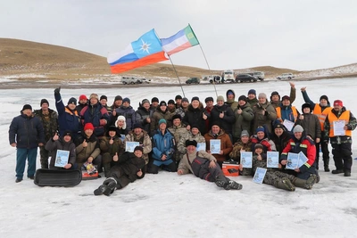 Спасатели Хакасии боролись за титул лучшего рыбака