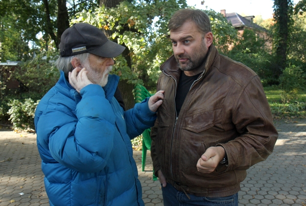 Михаил Пореченков и режиссер Дмитрий Светозаров