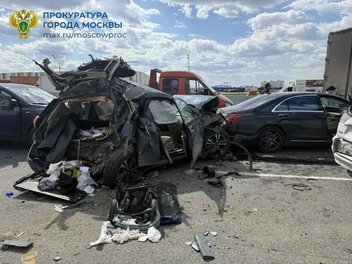 В Москве произошло массовое ДТП | Источник: Прокуратура Москвы / T.me