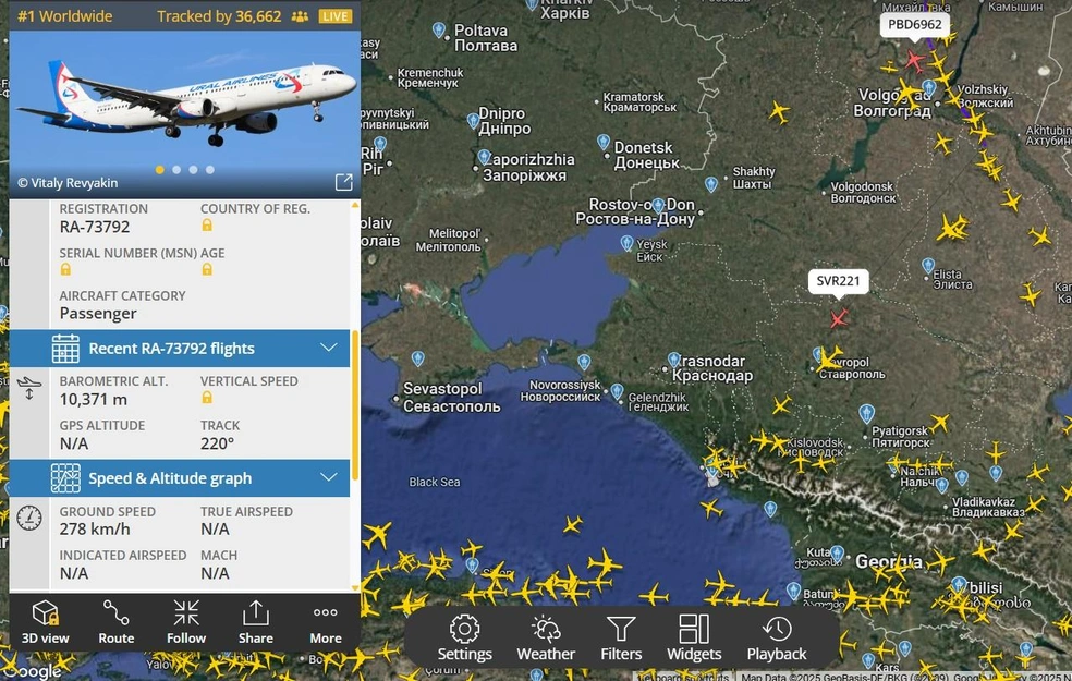 Источник: Flightradar24