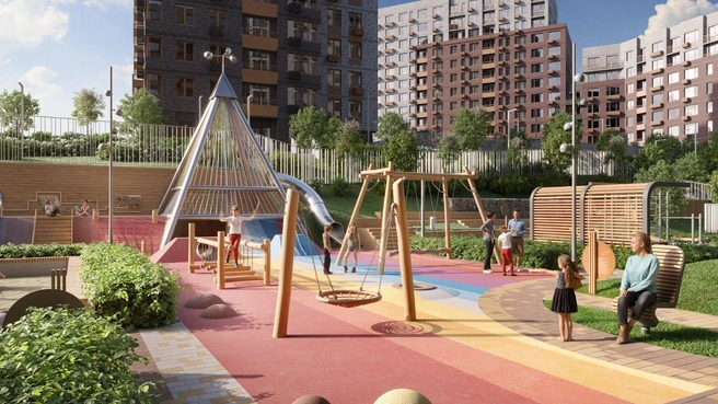 ЖК «Авторский» предлагает закрытые дворы и пешеходный бульвар для комфортной и безопасной жизни | Источник: «Страна Девелопмент»