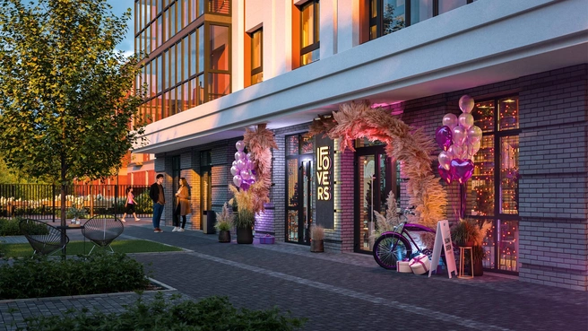 Кофейни, пункты выдачи и магазины&nbsp;— прямо в доме | Источник: ГК «Расцветай»