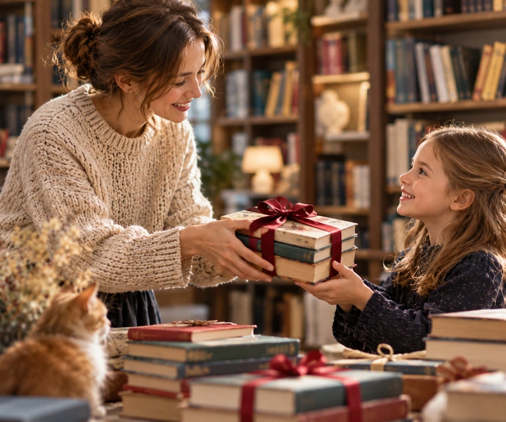 14 февраля отмечают Международный день дарения книг. Идея — дарить книги детям и тем, у кого ограничен доступ к чтению. | Источник: Dall-E