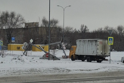 Сломанная рамка у ТРК «Алмаз» вызвала нарушения ПДД