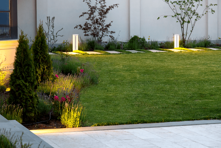 Освещение в саду: как правильно подсветить клумбы