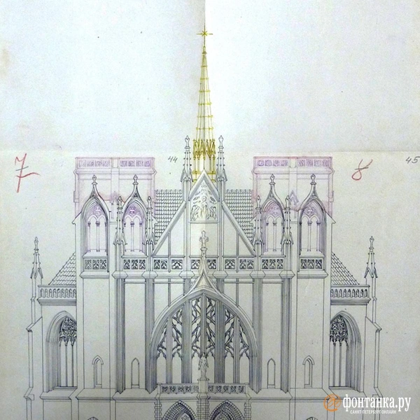 Чертеж главного фасада 1928 год | Источник: Единая информационная система в сфере закупок