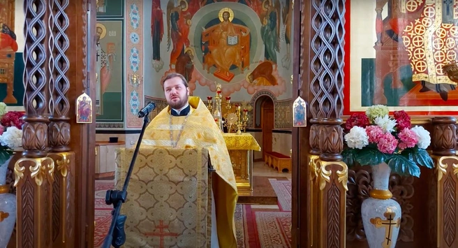Евгений Игнатов на проповеди в 2021 году | Источник: Храм Рождества Христова г. Краснодар / YouTube.com