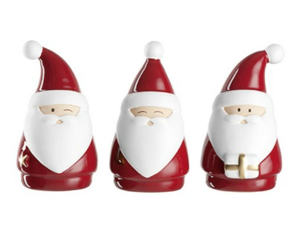 Керамические фигурки Санта Клауса Leonardo можно поставить под елку или украсить праздничный стол.