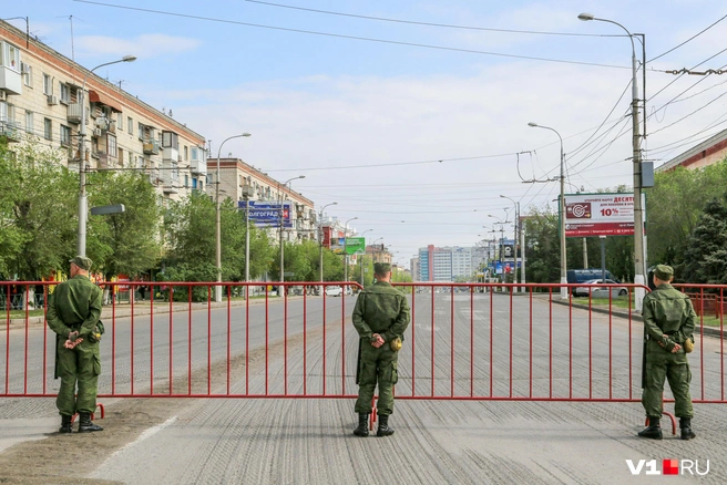 9 мая решено перекрыть проспект Ленина в центре Волгограда | Источник: Константин Завриков / V1.RU