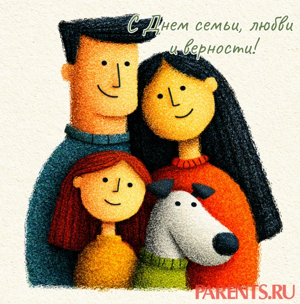 Открытки ко Дню семьи, любви и верности для мужей, жен, бабушек — в общем, для всех | happyparents.ru
