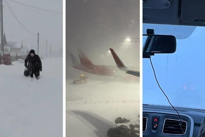 Казань завалена снегом: метель создаёт хаос